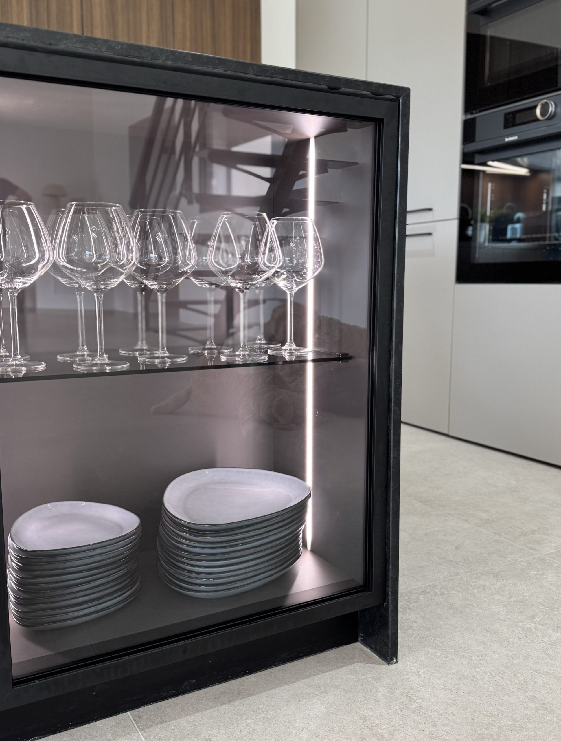 cuisine porte dérobée granit